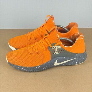 Nike Free TR8 Tennessee Athletic Shoes Mens 12 Orange Gray White Low Top Lace Up